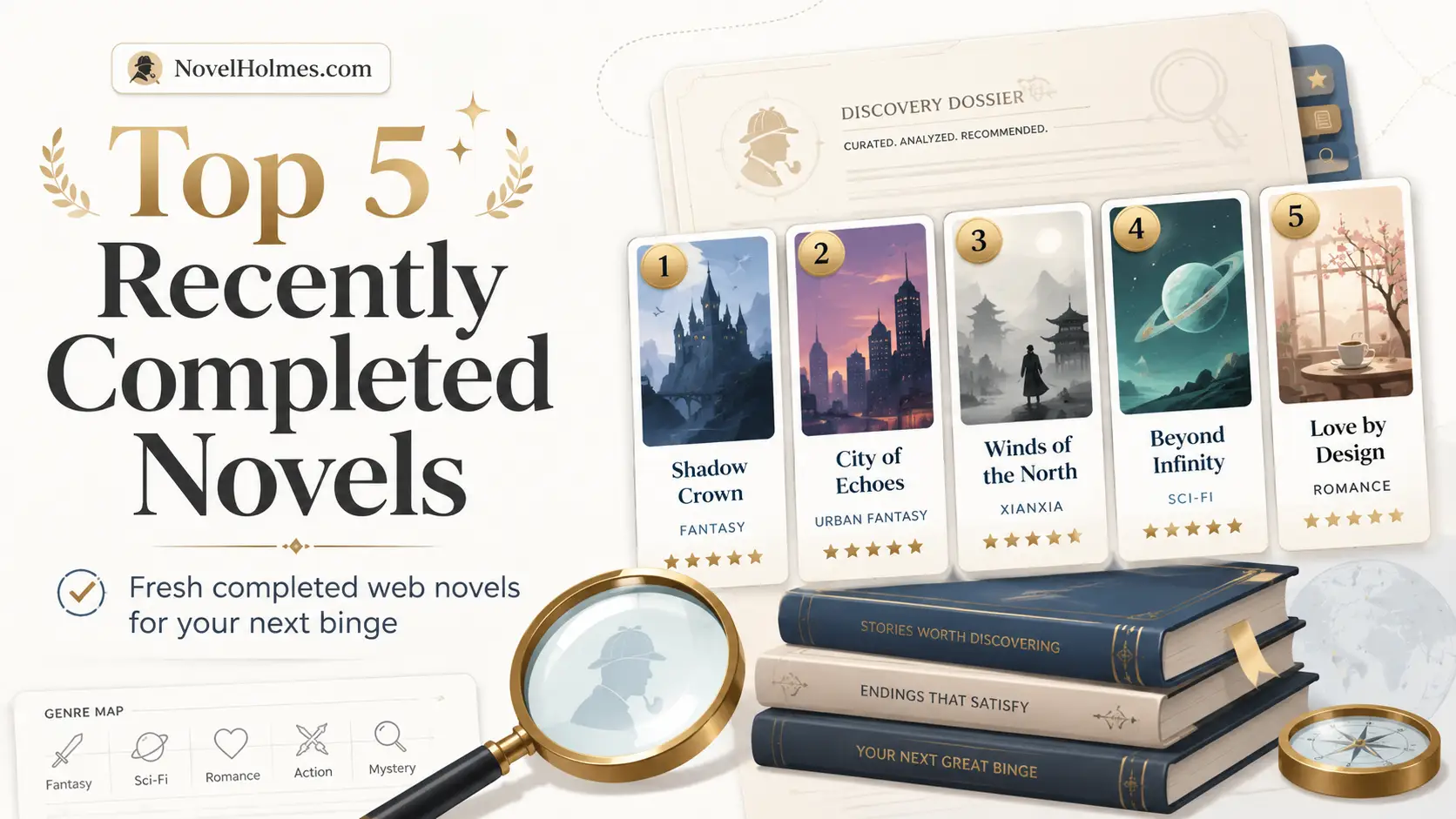 Top 5 Recently Completed Novels to Read Now: Fresh Completed Web Novels for Your Next Binge